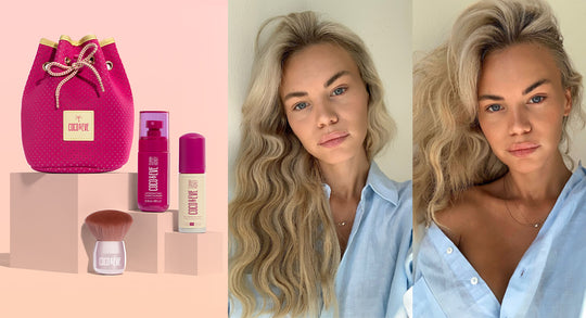 Coco & Eve Tan Masters Kit and Before-After of women