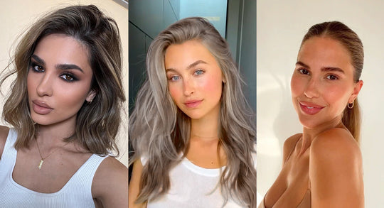 images of three trending hairstyles for spring