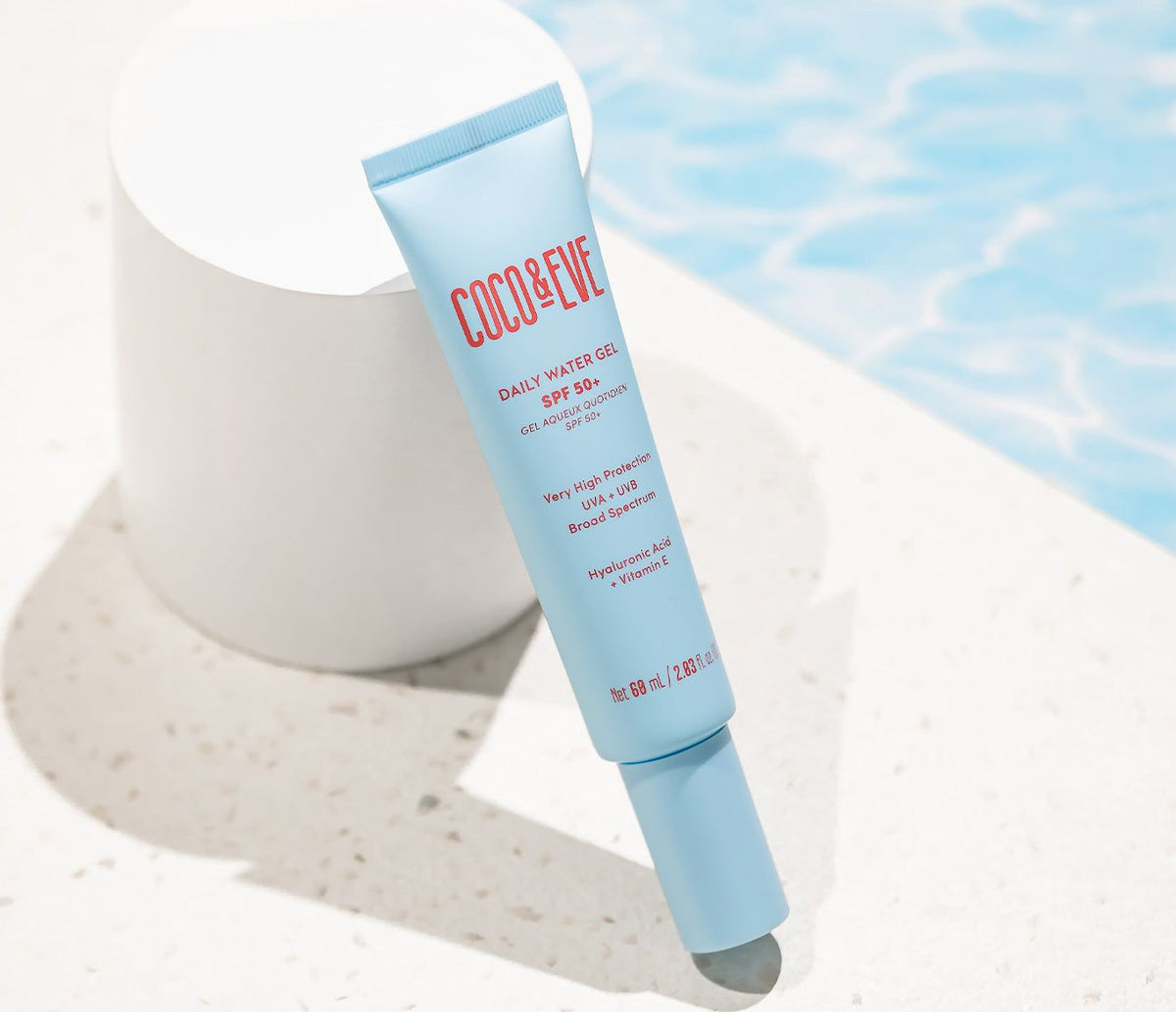 Skincare meets suncare in this ultra-hydrating SPF 50+ daily water gel.