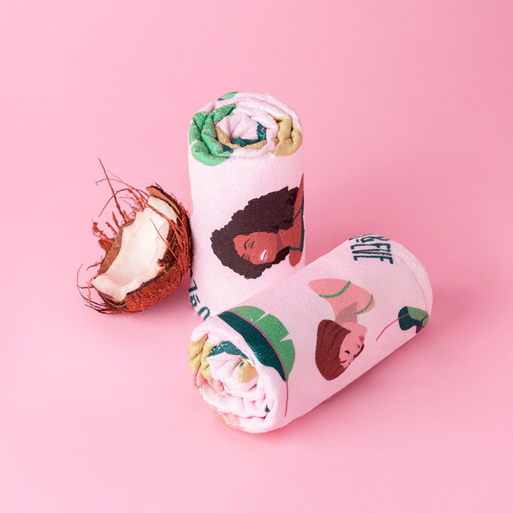 Microfibre Hair Towel Wrap Girl Print