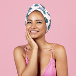 Microfibre Hair Towel Wrap Pool Print